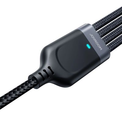 2. Kabel Joyroom Multi-Use Series S-A18 4w1 USB-A - USB-C / Lightning / Lightning / micro USB 1.2m - czarny