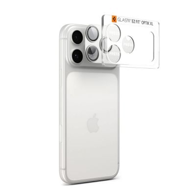 2. Szkło na obiektyw Spigen Optik Pro XL na iPhone 17 Pro Max - srebrne