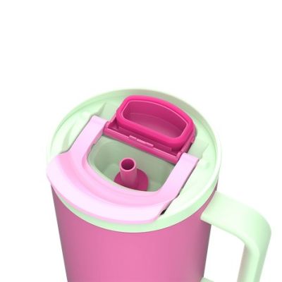 34. Kubek termiczny ze słomką Kambukka Rio Tumbler 950ml, Bubblegum Mint