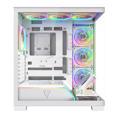 15. MODECOM OBUDOWA VOLCANO STELLAR PLUS ARGB MIDI 8F WHITE