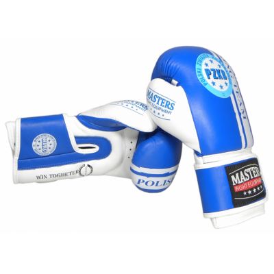 8. Rękawice bokserskie Masters Rbt-PZKB-W 011101-02W