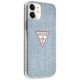 4. Etui Guess Jeans Collection na iPhone 12 mini - niebieskie