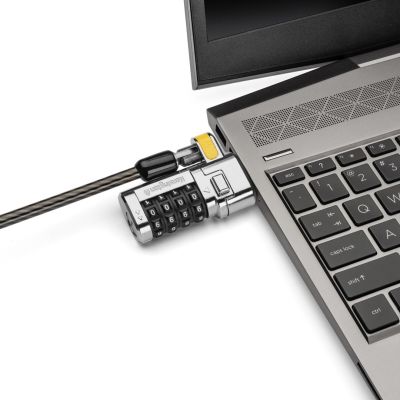 3. Kensington Blokada ClickSave do laptopa, 3 w 1, z zamkiem szyfrowym