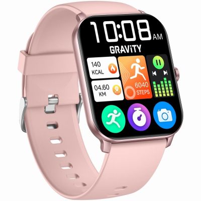 5. Smartwatch Gravity Różowe Złoto Różowy GT36-1