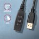 4. Kabel Axagon ADR-220 USB 2.0 A-M -> A-F active extension/repeater cable 20m Czarny