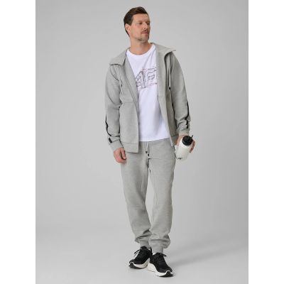 6. Bluza dresowa regular z kapturem męska 4F 4FRSS26TSWSM2974-27M