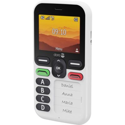 4. Doro Leva X10 6,1 cm (2.4") 117 g Czarny, Biały Telefon dla seniora