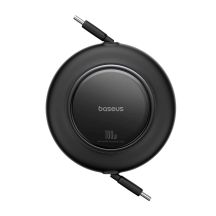 Kabel Baseus Free2Pull Mini 100W zwijany USB-C - USB-C 2m - czarny