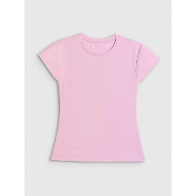 6. T-shirt slim gładki damski 4F 4FRSS26TTSHF4520-56S