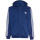 2. Bluza męska adidas Essentials 3-Stripes Fleece Full-Zip Hoodie granatowa KY4144