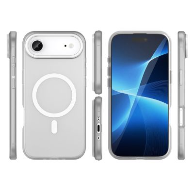 3. Etui Magnetic Abrasive na iPhone 17 Air kompatybilne z MagSafe - matowe białe