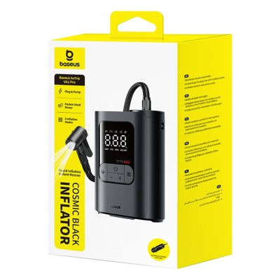 5. Pompka samochodowa Baseus GoTrip VA1 kompresor 150 PSI z zasilaniem 12 V - ciemnoszara