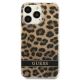 3. Etui Guess Leopard na iPhone 13 Pro / iPhone 13 - brązowe