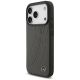2. Etui Mercedes Leather Large Laurel Leave MagSafe na iPhone 17 Pro - czarno-szary