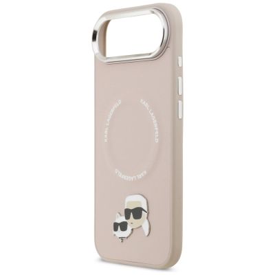 6. Etui Karl Lagerfeld Karl & Choupette Pins MagSafe do iPhone Air różowe