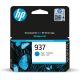 14. HP Oryginalny wkład z błękitnym atramentem 937