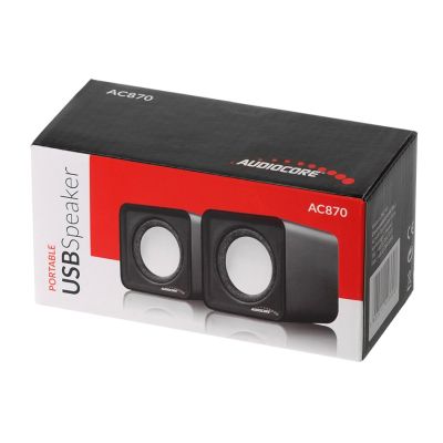 5. Zestaw głośników komputerowe AUDIOCORE AC870B (2.0; kolor czarny)