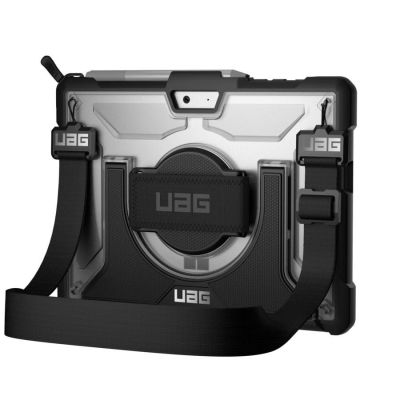 9. UAG Plasma-  obudowa ochronna z wbudowaną podstawką oraz paskiem na dłoń i ramię do Microsoft Surface Go 1/2/3/4 G (ice)