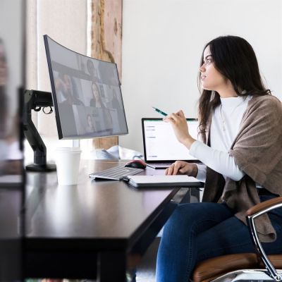 5. Uchwyt biurkowy monitora Ergotron HX 9-19 kg TILT