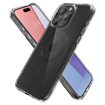 8. Etui Spigen Ultra Hybrid Mag z MagSafe na iPhone 15 Pro - szare