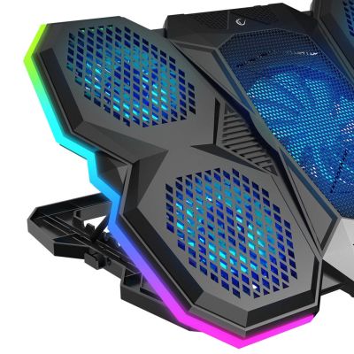 6. RAMPAGE PODSTAWKA CHŁODZĄCA POD LAPTOP AD-RC14 9-17" RGB