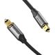 3. Kabel audio optyczny Vention w oplocie z aluminiowym złączem 5m szary