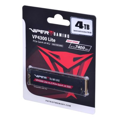 2. SSD Patriot Viper VP4300L M.2 PCI-Ex4 NVMe 4TB