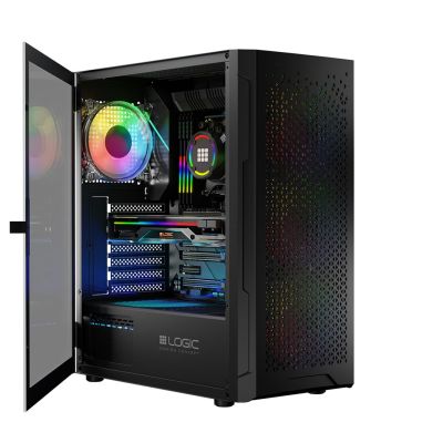34. LOGIC OBUDOWA ARAMIS ARGB MIDI USB 3.0 BLACK