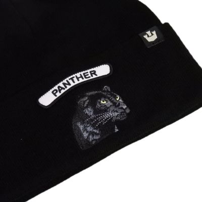 3. Czapka zimowa wełniana Goorin Bros. Soft Rock Panther Beanie Black - 107-1796-BLK