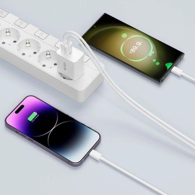 4. Ładowarka Tech-Protect C35W sieciowa 2x USB-C PD 35W - biała