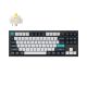 2. Keychron Q3 Max klawiatura Gaming USB + RF Wireless + Bluetooth QWERTY Czarny, Cyjan, Ciemny Niebieski, Biały