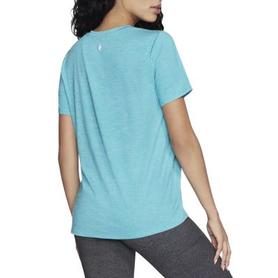 2. Skechers Go Dri Swift Tee TS104-WAQ Niebieskie XS