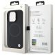 8. Etui BMW Sign Leather Half Textured And Circle MagSafe na iPhone 16 Pro Max - czarne