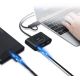4. Ugreen rozdzielacz HUB 4x USB 3.2 Gen 1 (kabel 0,5 m) czarny (20290)