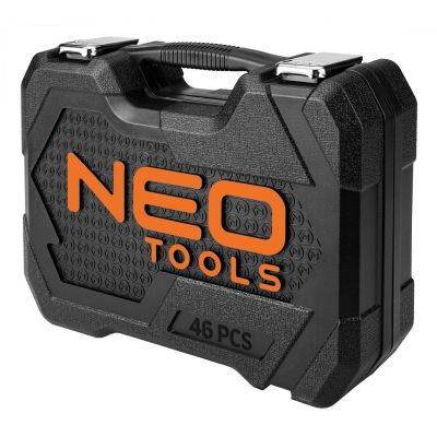 3. Zestaw nasadek przelotowych 1/4" + 3/8", 46 szt.