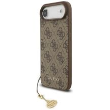 Etui Guess 4G Charms Collection MagSafe na iPhone Air - brązowe