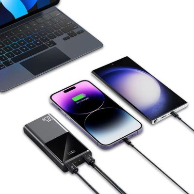 6. Powerbank Tech-Protect PB13 20000mAh 22.5W 2x USB-A / USB-C / Lightning z kablem USB-C / USB-A - szary