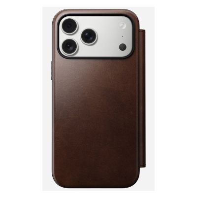 8. Nomad Modern Leather Folio pokrowiec na telefon komórkowy 16cm (6.3") Brązowy