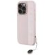 2. Etui Karl Lagerfeld Saffiano Rhinestones & Charm na iPhone 15 Pro - różowe