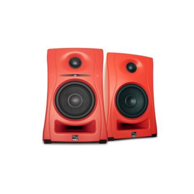 28. KALI AUDIO LP-UNF-R - Para monitorów odsłuchowych z Bluetooth. Głośniki multimedialne, czerwone.
