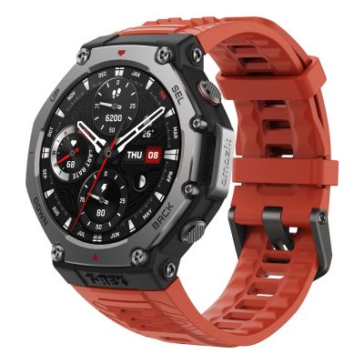4. Smartwatch Amazfit T-Rex 3 -älykello, 48,5 mm, punainen