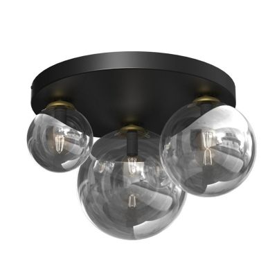 Lampa sufitowa CEILING LIGHT BURSA 3XE14/E27 BLACK/GOLD