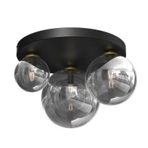 Lampa sufitowa CEILING LIGHT BURSA 3XE14/E27 BLACK/GOLD