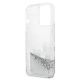 7. Etui Karl Lagerfeld Liquid Glitter Karl&Choupette na iPhone 13 Pro Max 6,7" - srebrne