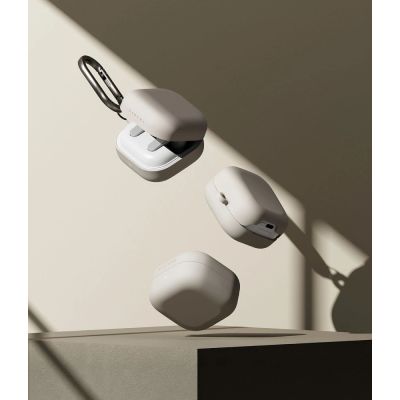 4. Etui Ringke Silicone Case na Samsung Galaxy Buds 4 / 4 Pro - beżowe