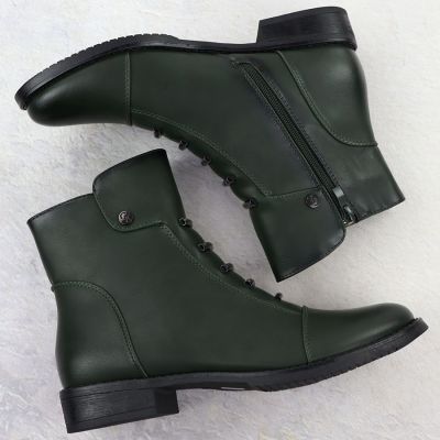 4. Botki damskie zielone Jezzi ASA62-16