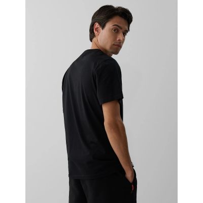 2. T-shirt regular z nadrukiem męski 4F 4FRAW26TTSHM4447-20S