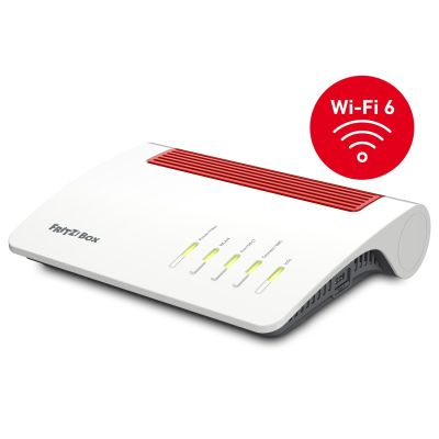 2. FRITZ!Box 5590 Fiber router bezprzewodowy Gigabit Ethernet Dual-band (2.4 GHz/5 GHz) Biały