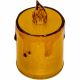 33. ŚWIECA DEKORACYJNA 8 CM AMBER CIEPŁY BIAŁY 1 LED