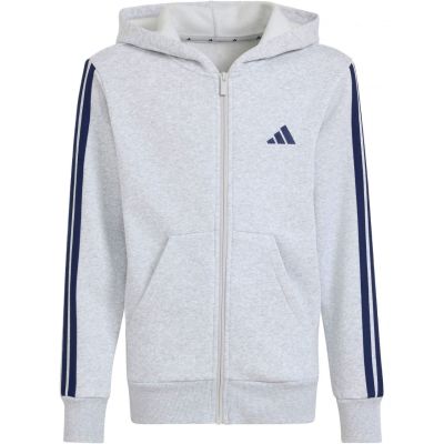 Bluza dla dzieci adidas Essentials Full-Zip Hoodie jasnoszara KQ9050
